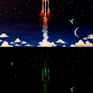 Glow-in-the-dark Rocket Painting (Both)