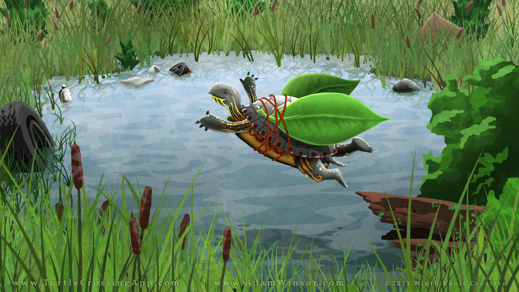 Turtle Crossing Wallpaper - 1080p