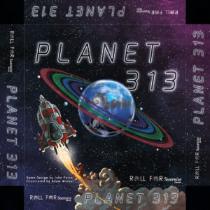 Box design for Planet 313 board game